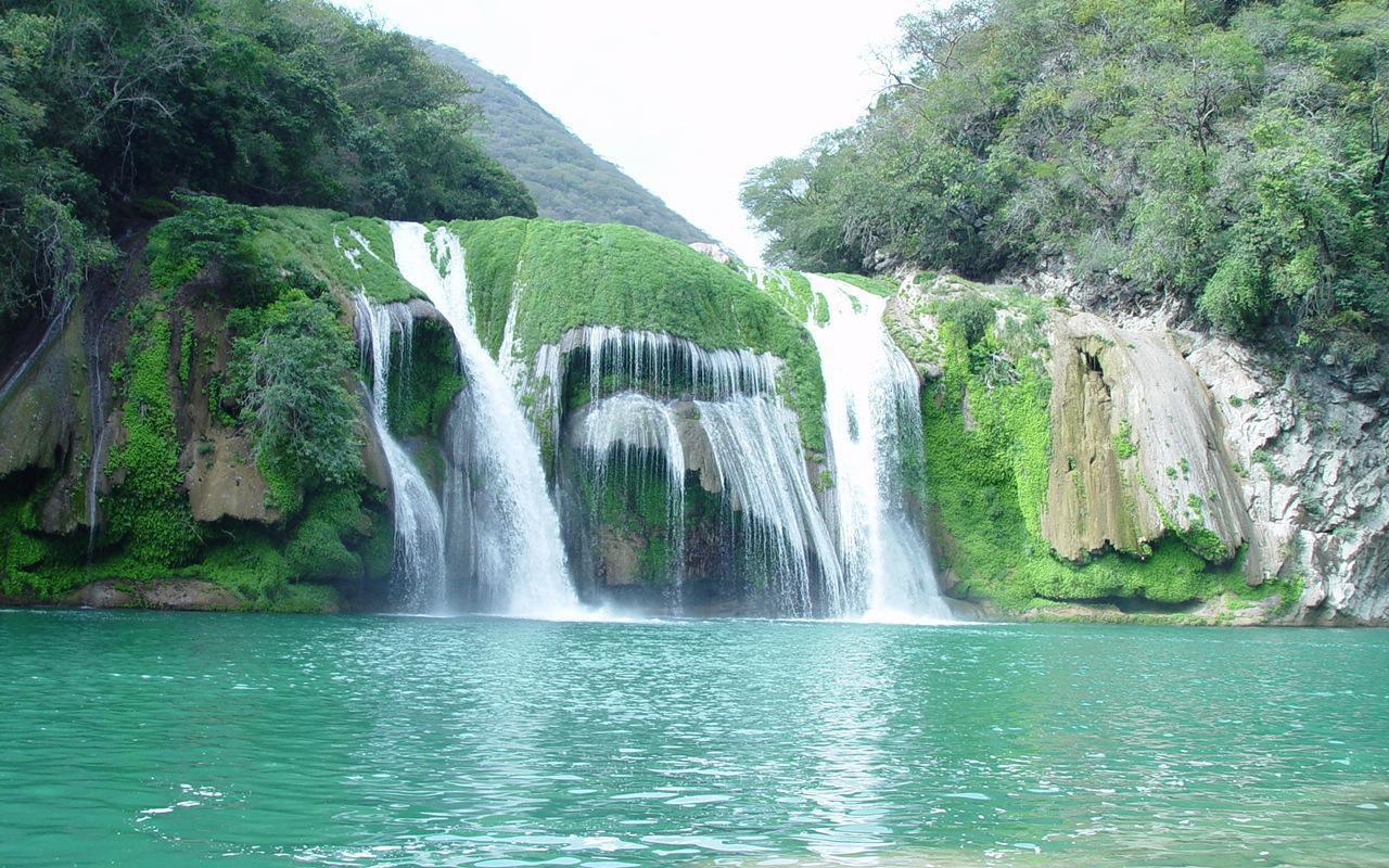 Resultado de imagen para 8. Cascada de Tamul (San Luis PotosÃ­)